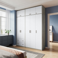 全友家居衣柜北欧风感应卧室衣橱大小户型 多功能组合衣柜