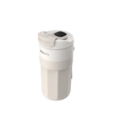 飞利浦可温显咖啡保温杯316L材质 AWP2560 乳白色400ml 单位:个