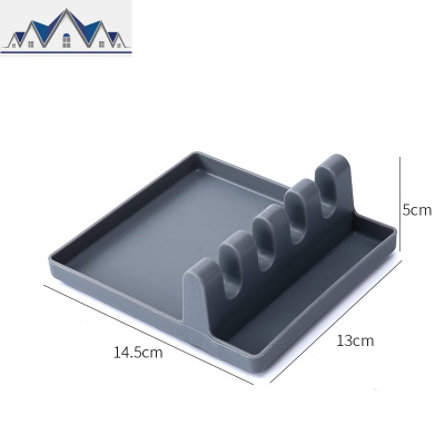 厨房多功能家用锅铲架托简约收纳勺子筷子置物架勺垫摆放锅铲子座 三维工匠