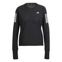 Adidas女款运动长袖T恤速干透气反光条设计再生材质户外训练衫