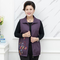 迪鲁奥(DILUAO)同款[品质保障]中老年人拉链特加肥加大码女胖妈妈装太太马甲秋奶奶装外套200斤新款女装