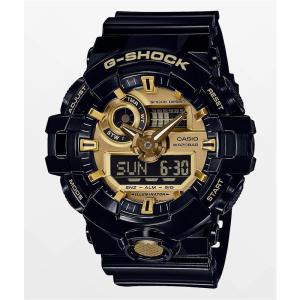 GSHOCK中性手表3D刻度运动手表GA710GB1AG超级照明时尚腕表 Black/Gold