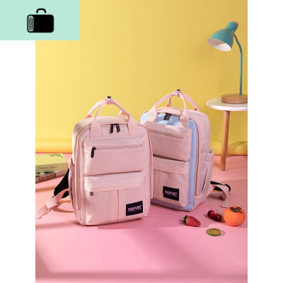 书包女韩版高中学生大学生初中生背包ins风少女原宿ulzzang双肩包NEW LAKE