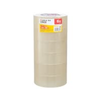 齐心 JP4520-6 封箱胶带45mm*200y*45um(6卷/筒) 透明 1筒装