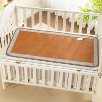 儿童凉席藤席婴儿床冰丝席子幼儿园午睡专用宝宝透气吸汗夏季草席