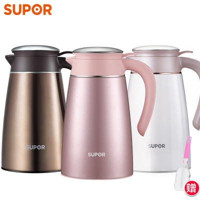 苏泊尔(SUPOR)保温壶304不锈钢真空壶保温瓶咖啡壶1.6L家用开水壶苏泊尔保温暖水壶KC16AP1