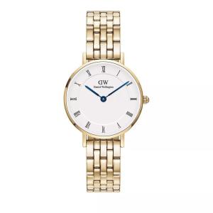 Daniel Wellington女款简约古典罗马数字mm白金链条欧美腕表