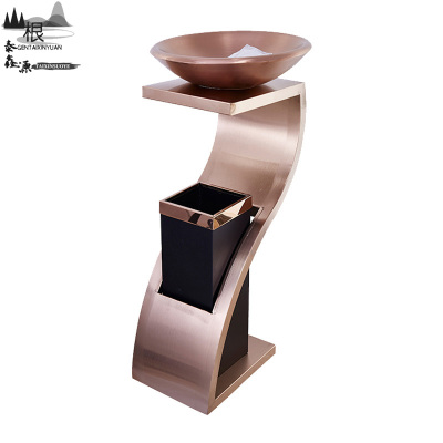 根泰鑫源不锈钢烟灰垃圾桶74X22X28CM/个