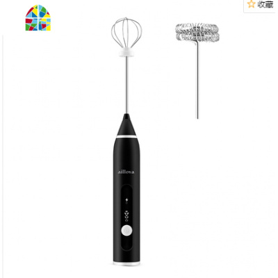 电动打蛋器家用烘焙小型迷你打单机手持奶油打发机烘焙蛋清搅拌器 FENGHOU 黑色套餐三