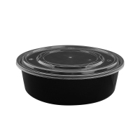 圆形一次性打包盒l餐盒塑料外卖餐盆龙虾火锅酸菜鱼超大饭盒