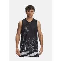 Under Armour/安德玛篮球实战透气网眼男子运动T恤男士潮牌圆领印