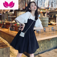 七斓2023胖妹妹设计感吊带裙女夏季显瘦套装心机连衣裙洋气减龄套