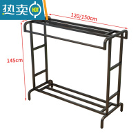 敬平落地双杆式阳台晾衣架室内户外家用简易晒衣架子卧室挂衣架晒衣杆 产品尺寸详情晾衣杆