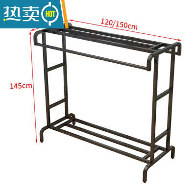 敬平落地双杆式阳台晾衣架室内户外家用简易晒衣架子卧室挂衣架晒衣杆 产品尺寸详情晾衣杆