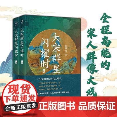 大宋群星闪耀时 上下册 陈望北 著北宋历史群像 宋朝那些事儿 历史知识解读历史 历史