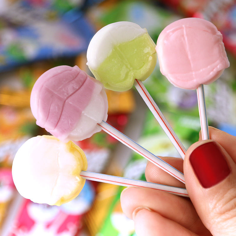 [80支]苹果味盒装 棒棒糖批发情侣可爱网红高颜值一盒混水果味糖果