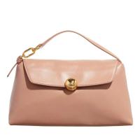 FURLAFurla女士真皮迷你斜挎手提包粉色金属细节百搭通勤小方包