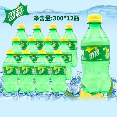 雪碧Sprite柠檬味汽水饮料碳酸饮料300mlx12瓶整箱装可口可乐出品