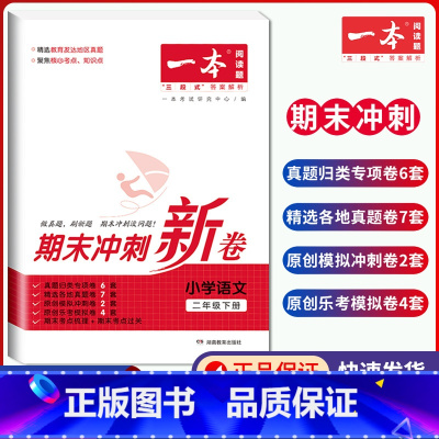 2年级下册 语文 期末冲刺新卷 小学通用 [正版]小学期末冲刺新卷语文数学一年级二年级三年级上册下册四五六年级人教版单元