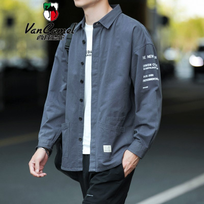 西域男装衬衫男寸衫春秋帅气长袖衬衣服韩版寸衣潮流休闲百搭上衣