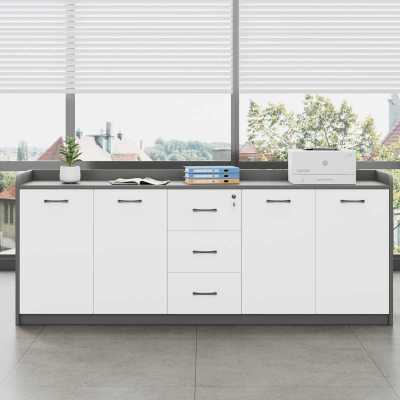 鑫金虎 办公室文件柜茶水柜会议室柜子落地矮柜 2000*600*900mm