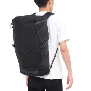 Adidas多功能防泼水再生尼龙商务休闲双肩包L男女通用通勤电脑背包 Black