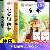 [全2册]童年+小英雄雨来 [正版]全套7册 童年爱的教育和小英雄雨来六年级上册必读课外书鲁滨逊漂流记尼尔斯骑鹅旅行记爱