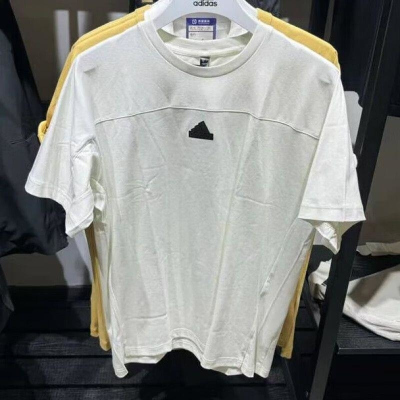 adidas/阿迪达斯男子运动训练简约圆领休闲短袖T恤 JI8082 C