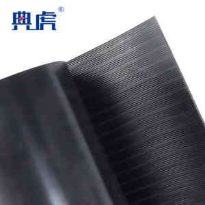 典虎 绝缘胶垫 黑色条纹3mm*1.2m*10m 卷
