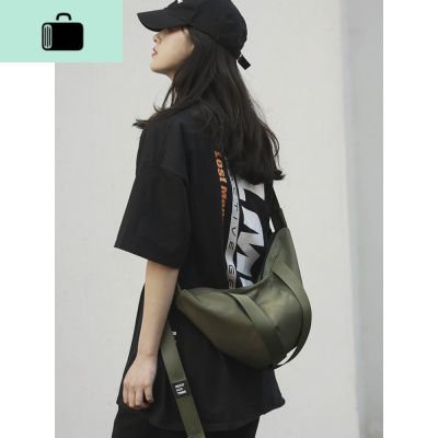 韩版ins尼龙饺子包2020新款个性工装防水男女日系休闲单肩斜挎包NEW LAKE女斜挎包