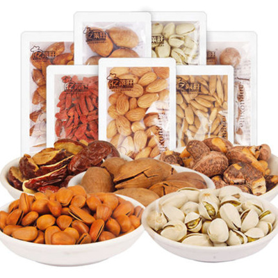 亿莱旺混合坚果100g巴西松子开心果炒货休闲儿童零食品大礼包批发