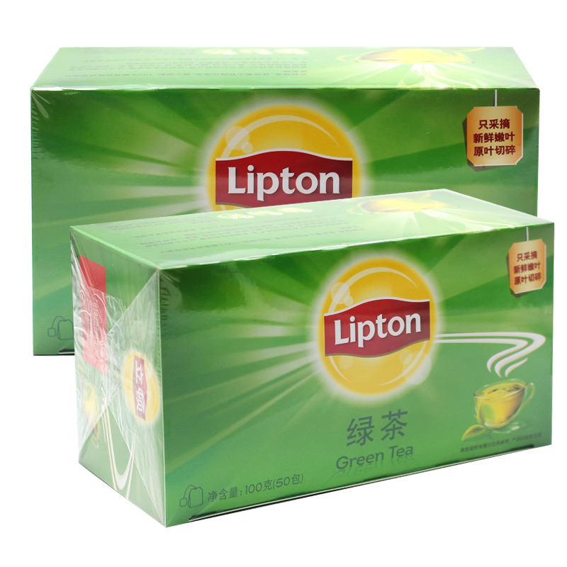 立顿(lipton)绿茶50包100g 茶叶