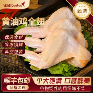 雀淘 黄油鸡全翅400g/袋 1袋装 整枝连翅未腌制原切可烤可卤可炸冷冻锁鲜家用方便