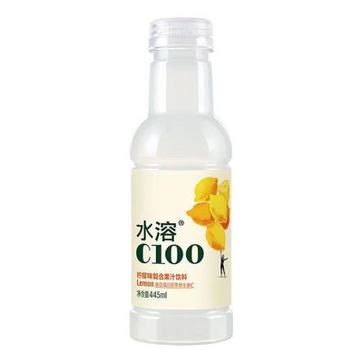 农夫山泉 水溶 C100 445ml*3瓶 柠檬味