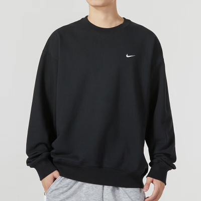 耐克(NIKE)秋季新款时尚百搭宽松圆领套头衫上衣男装运动卫衣 DX0812-010 S