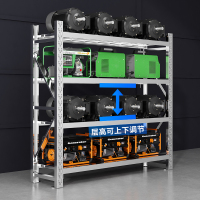 易企采 201不锈钢货架230*60*200CM每层承重300KG 重型仓储置物架厨房冷库房实验室多层储物架物理货架