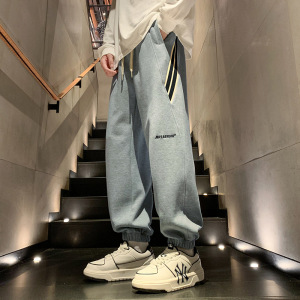 男装秋冬新款休闲裤男士韩版潮流学生宽松运动裤百搭束脚裤长裤子