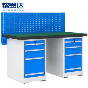 铭思达重型钳工操作台2.1米双四抽张