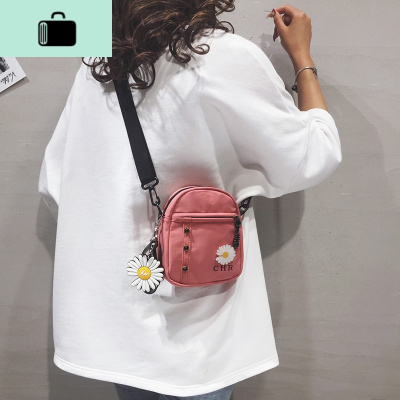 网红高级质感小包包女帆布2020新款洋气小布包mini百搭单肩斜挎包NEW LAKE女斜挎包