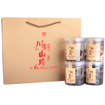 中华特色-宜宾馆川野高档干菌礼盒山珍干货松茸松露羊肚菌黑虎掌菌食用菌土特产节日送礼佳品
