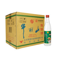 牛栏山 陈酿 白牛二 白瓶 口粮酒 浓香风格 42度 500ml*12瓶 整箱装