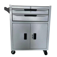 吉迎尚品 工具车小推车工作台手推车 两抽屉对开门 个