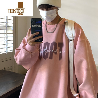 YANXU绒大码卫衣情侣装秋季外套男女款2023新款潮牌小众设计感