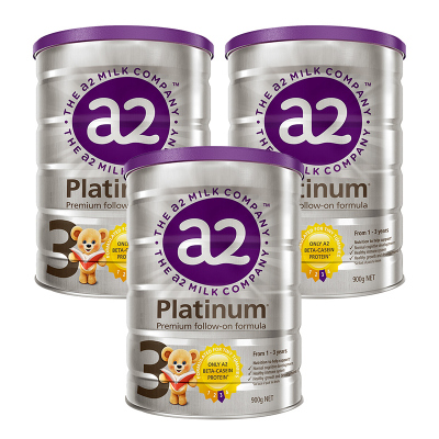 A2澳洲新西兰进口-a2Platinum白金版婴幼儿奶粉3段*3罐（澳洲直邮）
