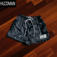 HLCOMAN美式潮牌Ryoko Rain腰果花短裤夏男宽松休闲运动速干不过膝篮球裤