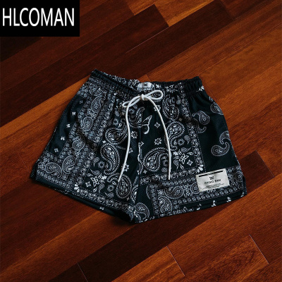 HLCOMAN美式潮牌Ryoko Rain腰果花短裤夏男宽松休闲运动速干不过膝篮球裤