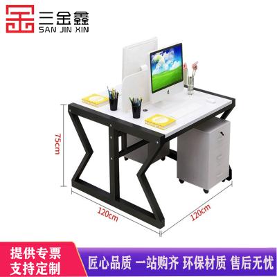 三金鑫 简约现代职员办公桌椅组合办公家具财务员工桌屏风隔断卡座办公桌