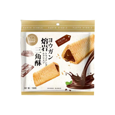 法思觅语 熔岩三角酥158g*2包 巧克力