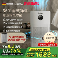 诺森柏格(Nocenbeger)[国家补贴]空气净化器高效分解除甲醛细菌家用新房除异味pm2.5负离子净化器G6Plus