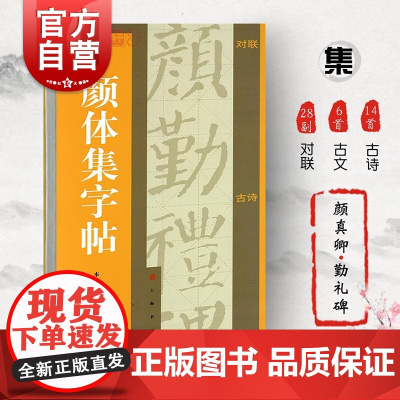 颜体集字帖 集字汇帖上海书画出版社书法艺术篆刻字帖 楷书书法毛笔字帖